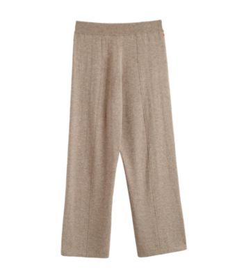 Women's Wool & Cashmere Wide Leg Track Pant