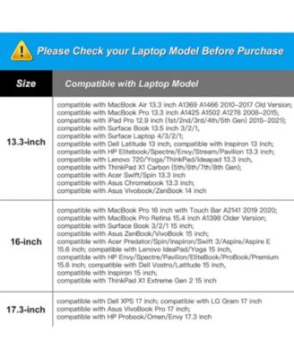 Brown PU Leather Laptop Tote Bag for Women - 17-17.3 Inch Waterproof Business Briefcase, Large Capacity Shoulder Bag for Work & Laptop