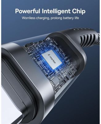 USB Type C Cable for Car, 2-Pack 3.3ft 100W Retractable Coiled USB A to USB C Fast Charger Cord, Nylon Braided Carplay Cable