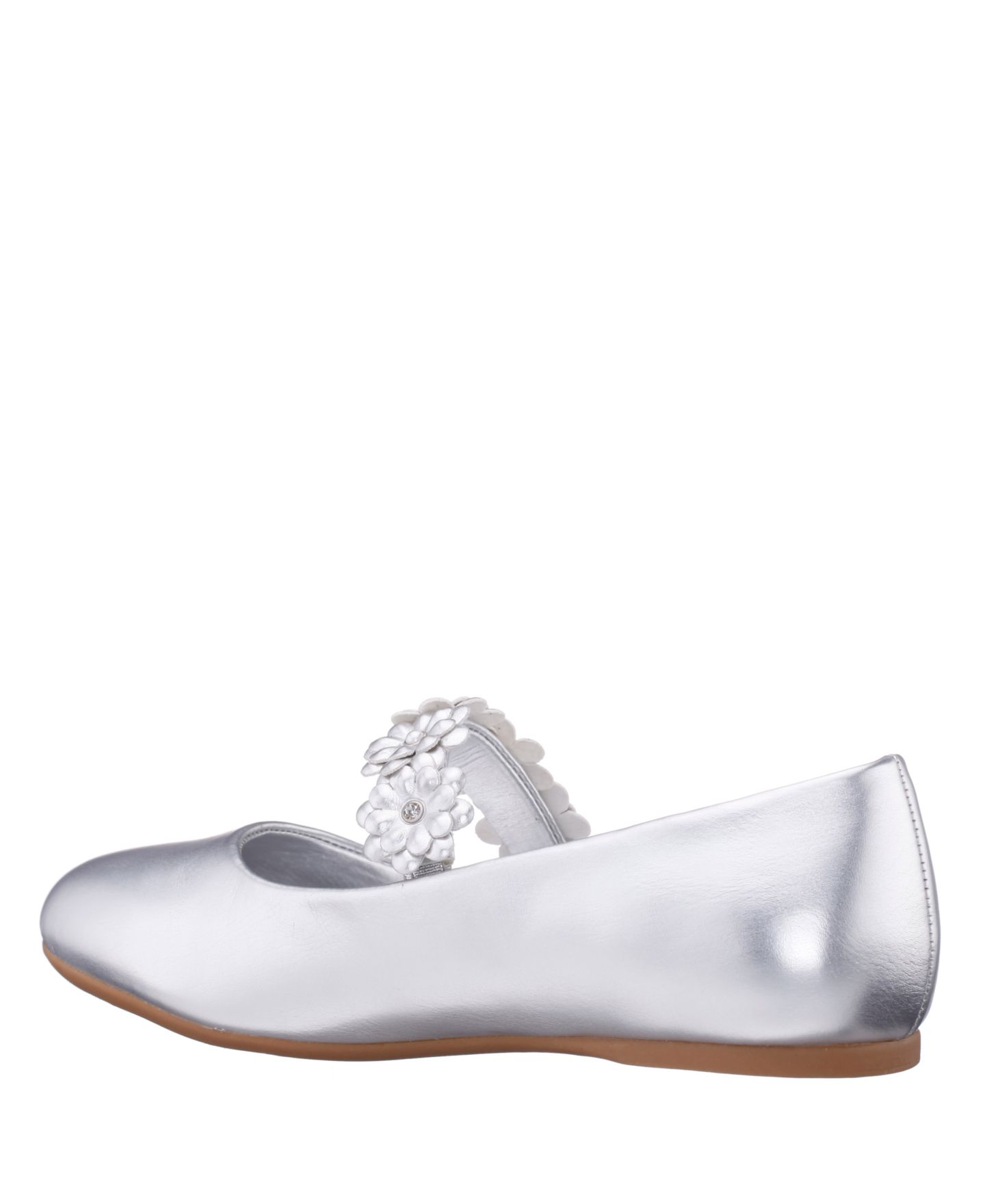 Обувь Nina Rozy Patent Ballet Dress Shoes для девочек, цвет: Серебряный — фото 2
