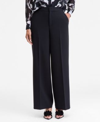 Women's High-Rise Straight-Leg Trousers