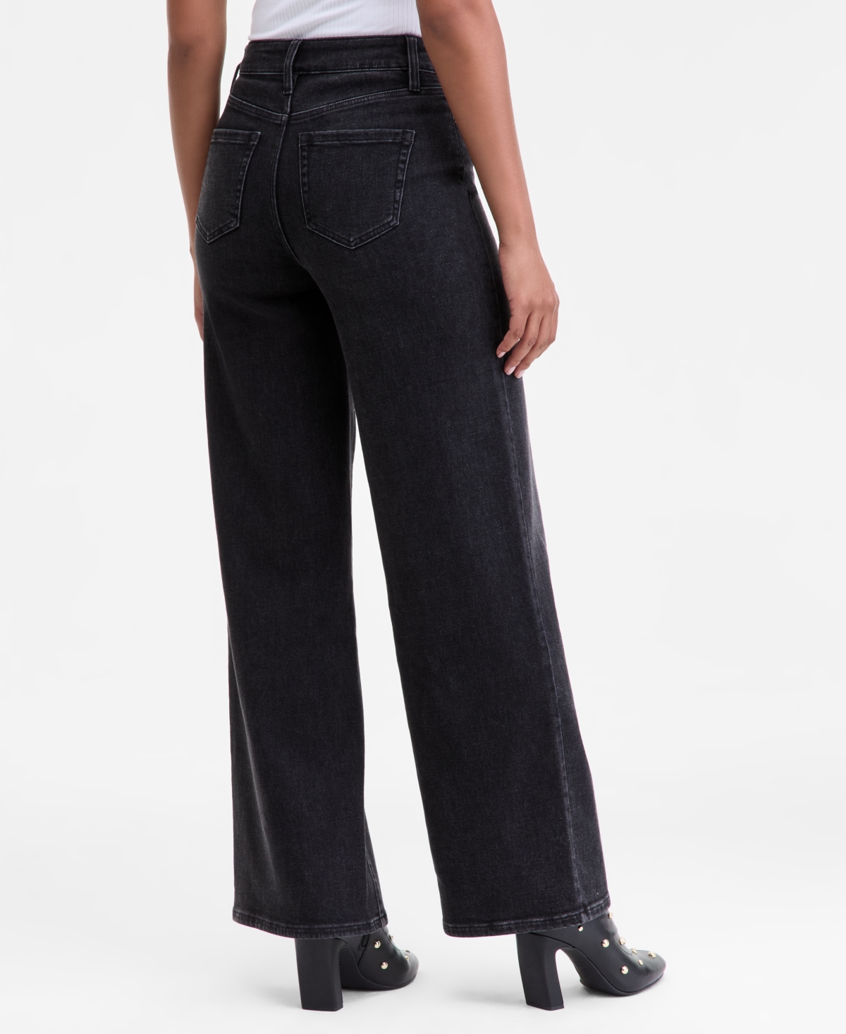 Inc International Concepts Women's High-rise Wide-leg Jeans, Macy's Exclusive In Blue