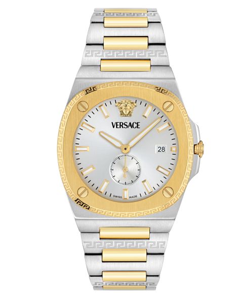 Мужские часы Versace Swiss Tolomeo Two-Tone Bracelet Watch 40mm