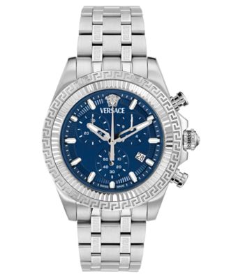 Versace - Men's Swiss Chronograph Fornax Stainless Steel Bracelet Watch 43mm