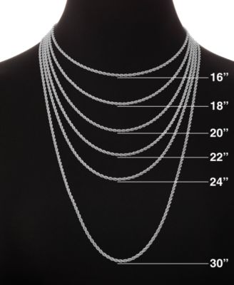 Cubic Zirconia L Initial Halo 18" Pendant Necklace in Sterling Silver, Created for Macy's