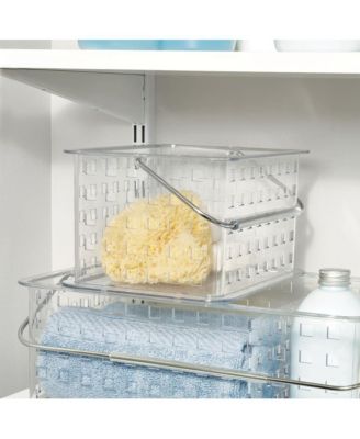 Small Stackable Shower Basket, Set of 6, Clear, Made in USA