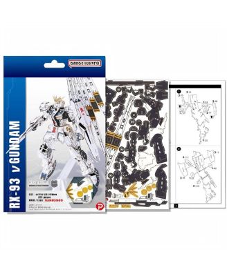 3D DIY Puzzle: RX-93 v-Gundam si-gu-mi PRO: Premium Mobile Suit - 373pcs