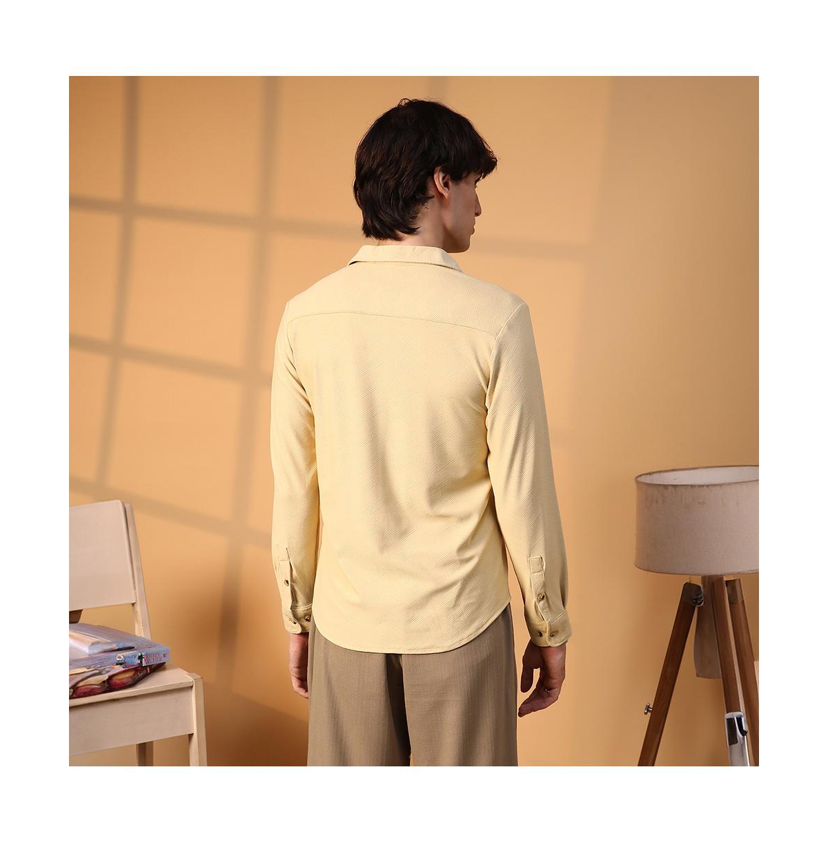 Campus Sutra Men's Criss-Cross Shirt