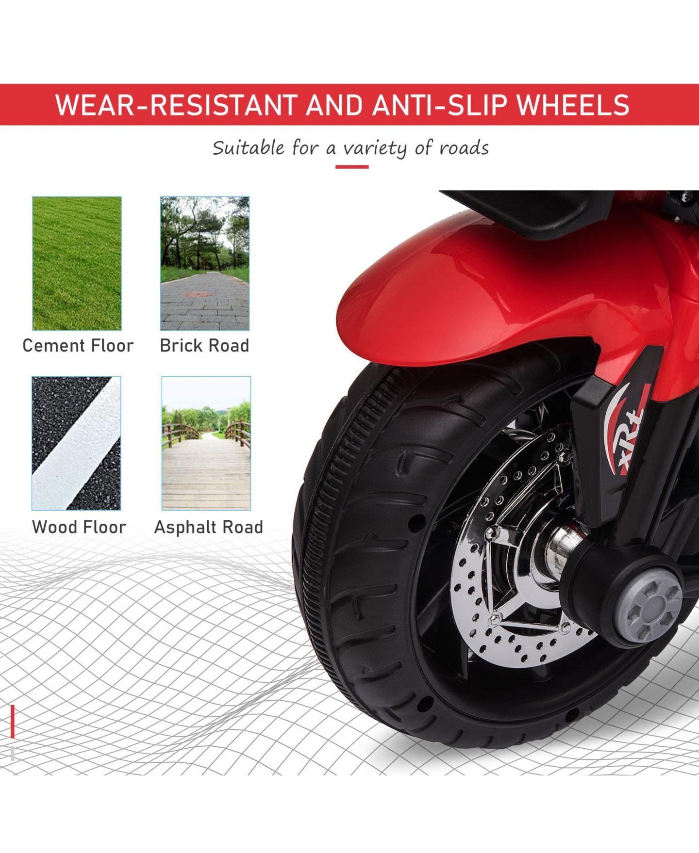 Детская игрушка Aosom 3-Wheel Electric Kids Ride On Motorcycle, 55 lbs. Capacity, Ages 3-7 — фото 4