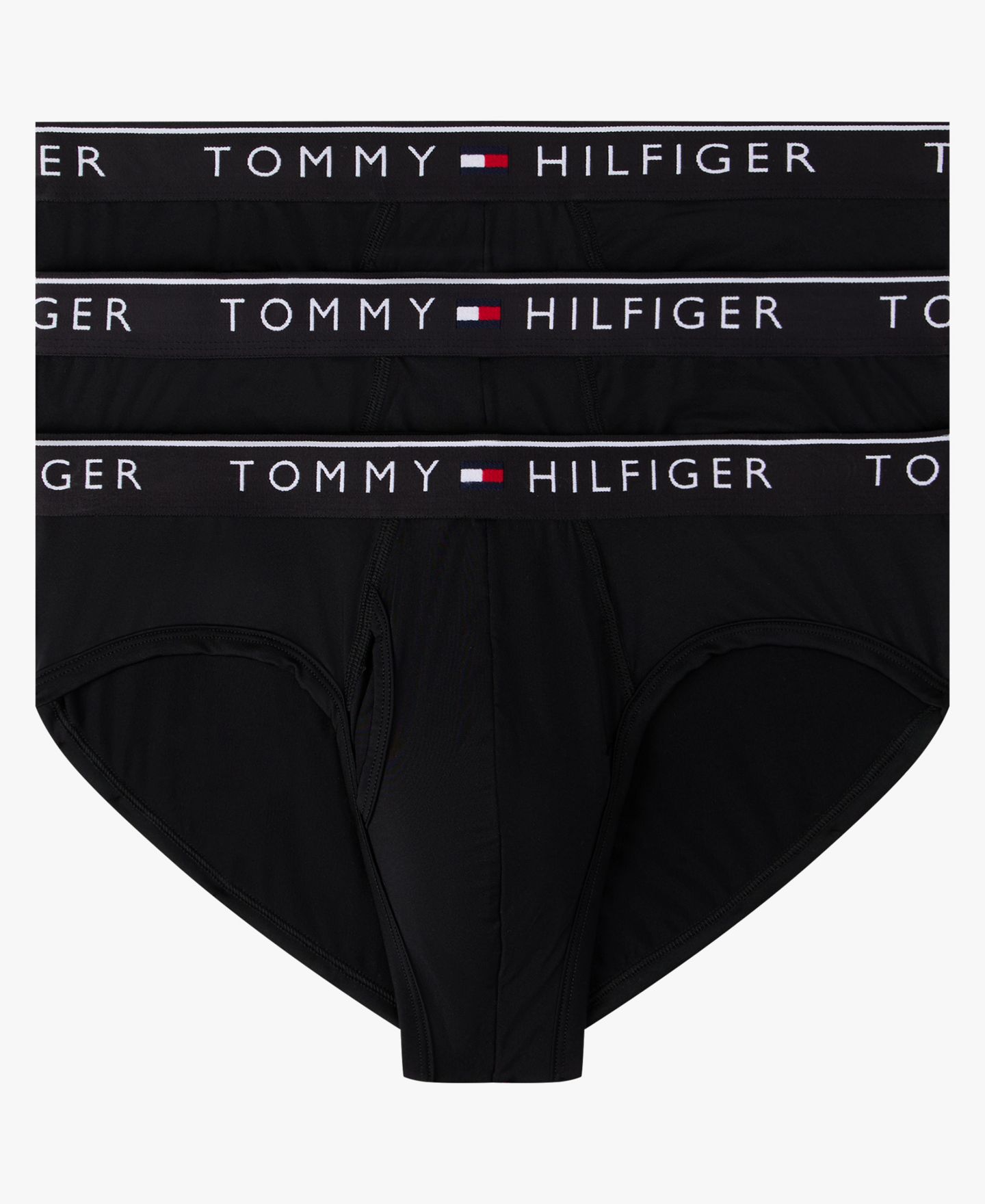 Комплект белья Moisture-Wicking для мужчин, 3 шт. — Tommy Hilfiger, цвет: Чёрный — фото 1