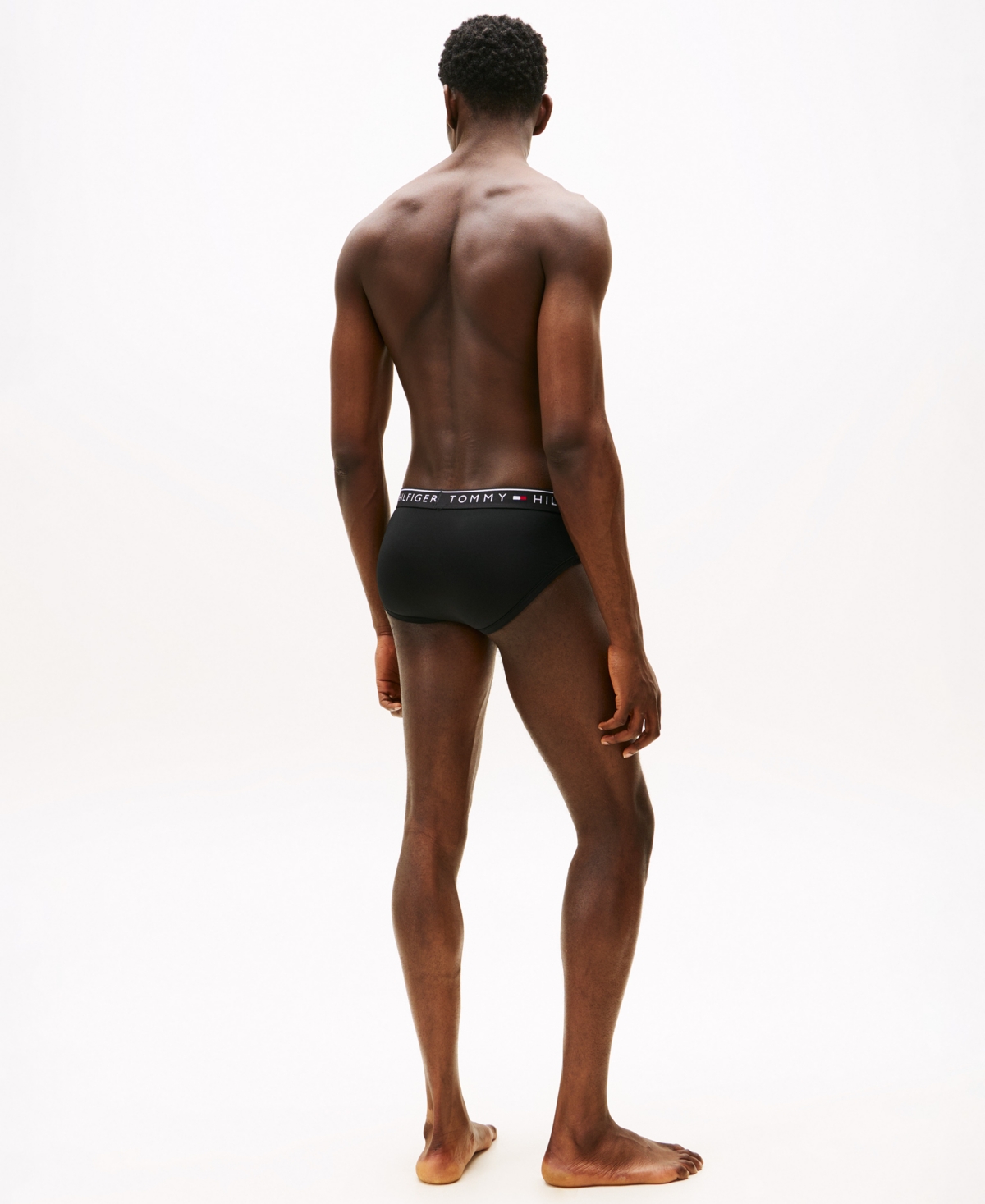 Tommy Hilfiger Men'sâ 3-pack Micro Moisture-wicking Briefs Set In Black