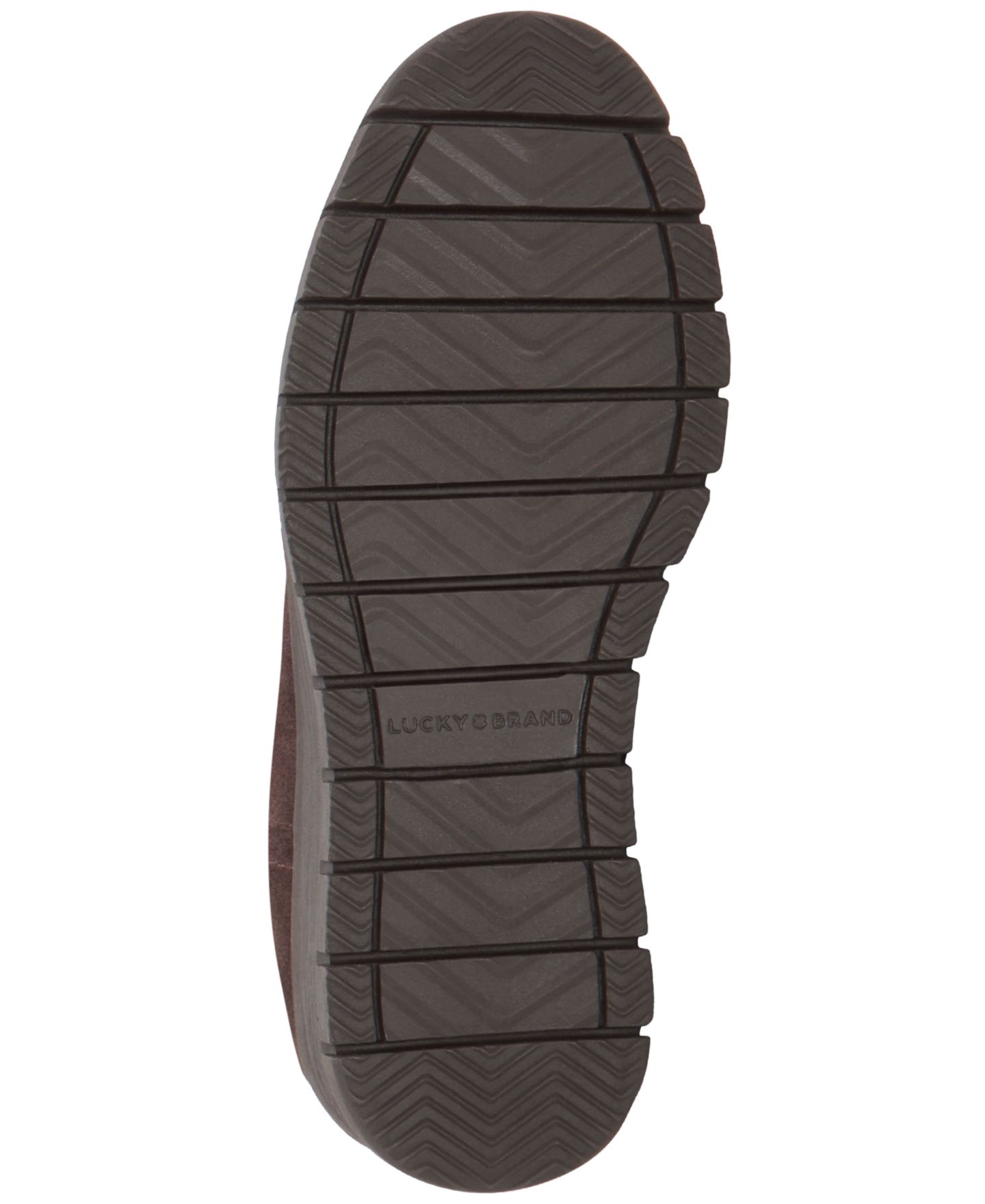 Женские ботинки Lucky Brand Sondruh Gore Wedge Booties, цвет: Шоколадный замшевый — фото 5