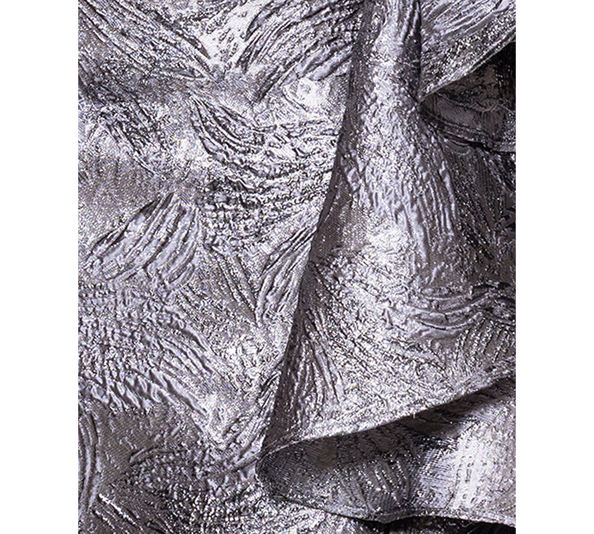 Xscape Plus-size Brocade Sweetheart Neck Gown In Gray