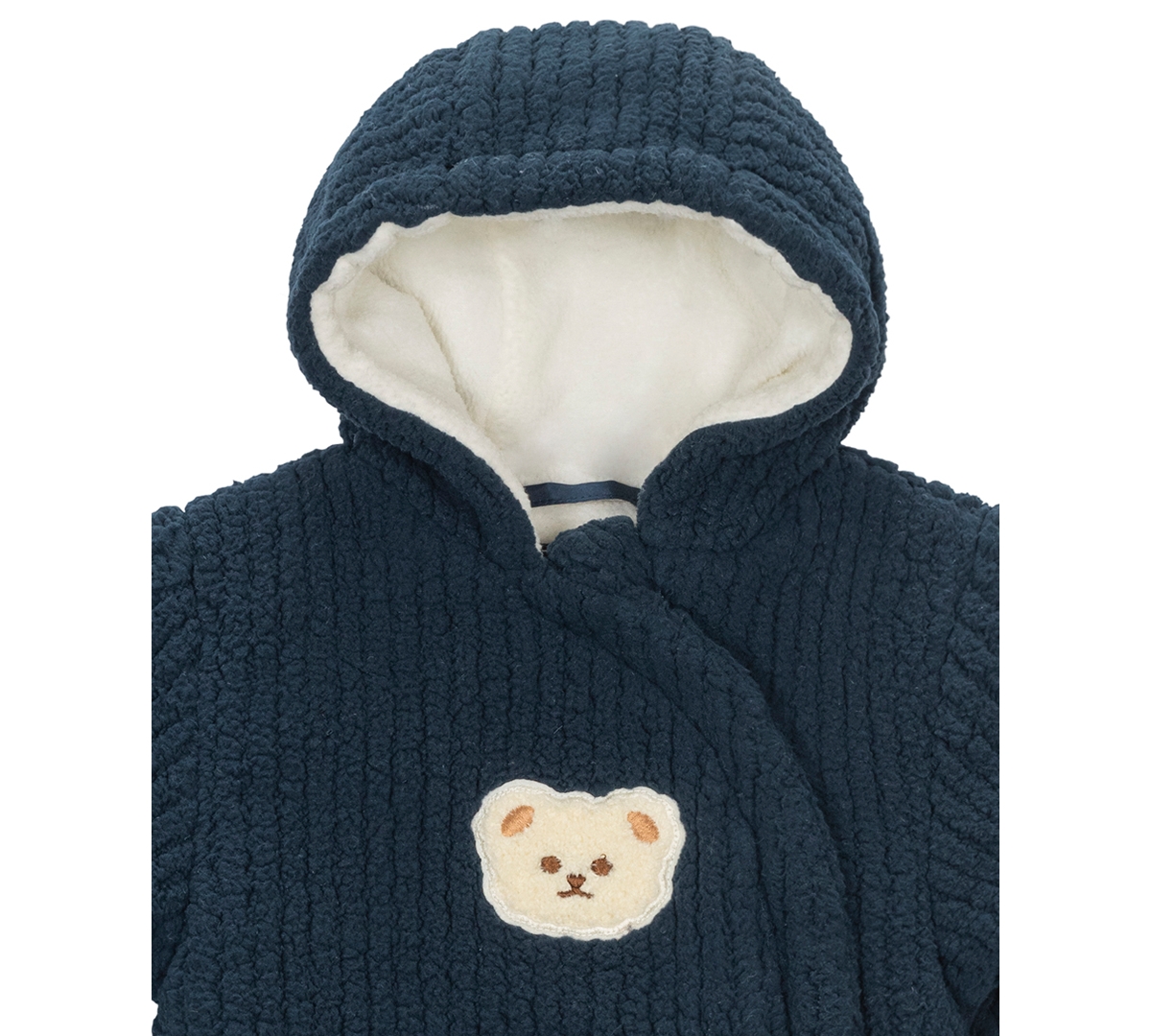 S Rothschild & Co Baby Boys Teddy Plush Corded Pram In Blue