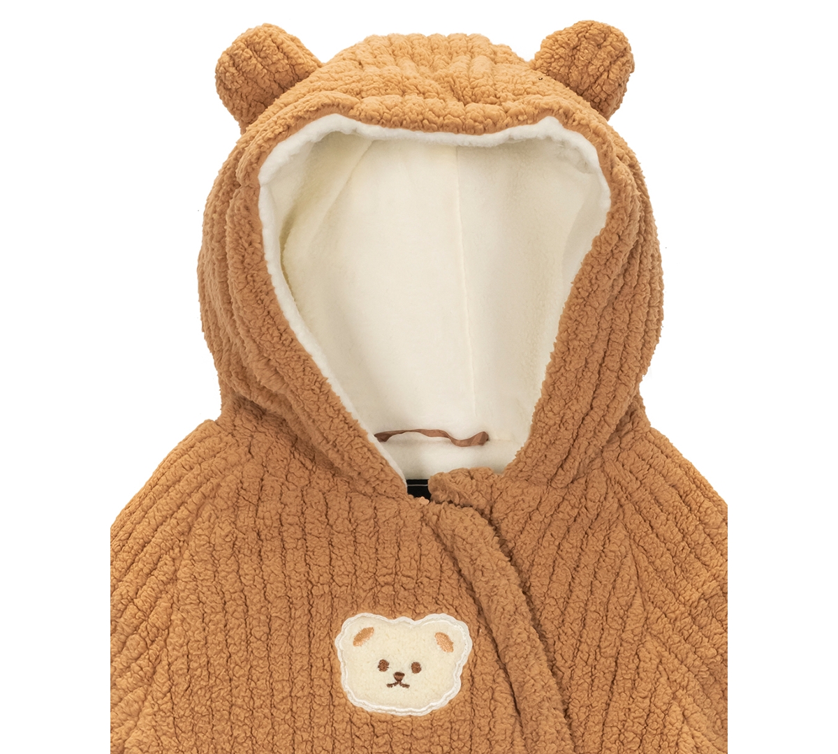 S Rothschild & Co Baby Boys Teddy Plush Corded Carbag In Brown