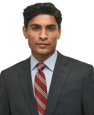 Men's Classic-Fit Stretch Wool Blend Suit Separates Jacket