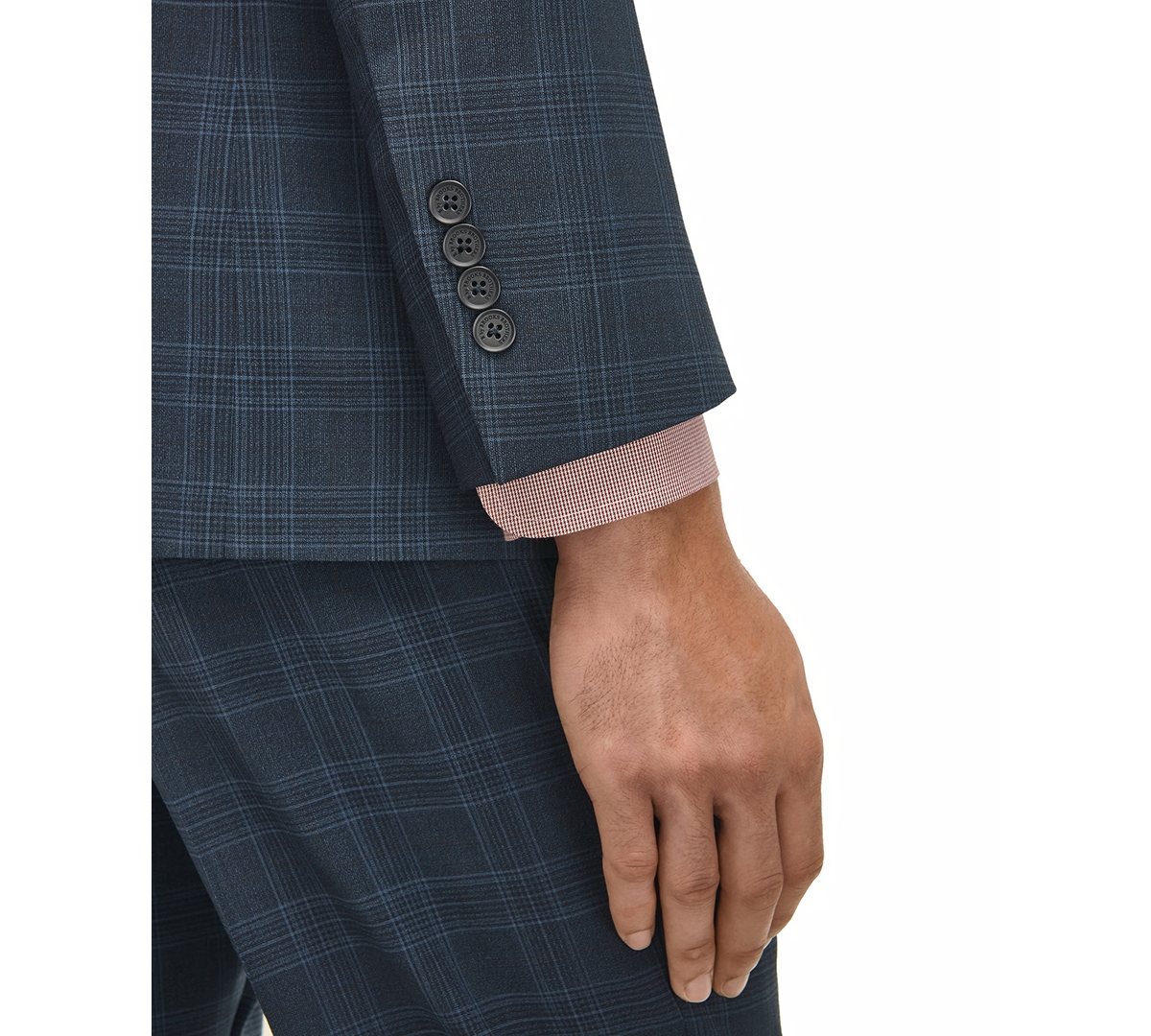 Brooks Brothers B By  Men's Classic-fit Stretch Wool Blend Suit Jacket In Blue