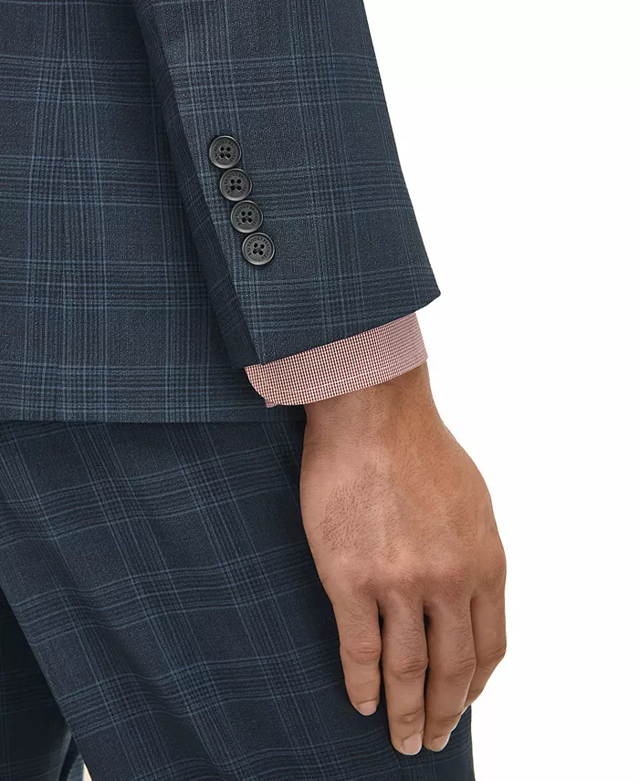 Men's Classic-Fit Stretch Wool Blend Suit Jacket - thumbnail 3