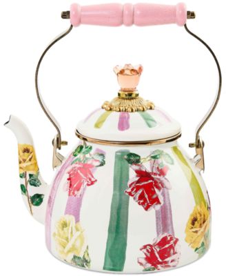 MacKenzie-Childs - Garden Gala Enameled Steel 2-Quart Tea Kettle