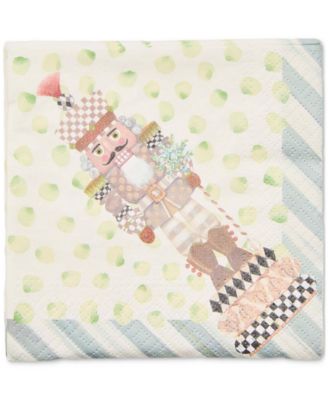 MacKenzie-Childs - Nutcracker Cocktail Paper Napkins, Set of 20