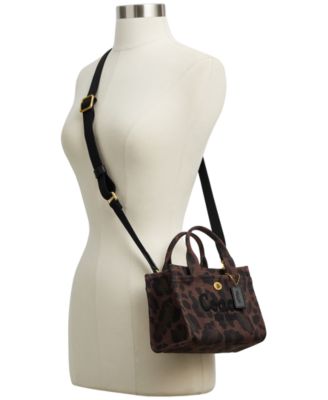 Cargo Mini Canvas Leopard Print Tote Bag 20