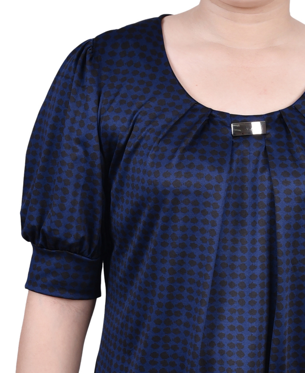 Ny Collection Petite Short Sleeve Balloon Top