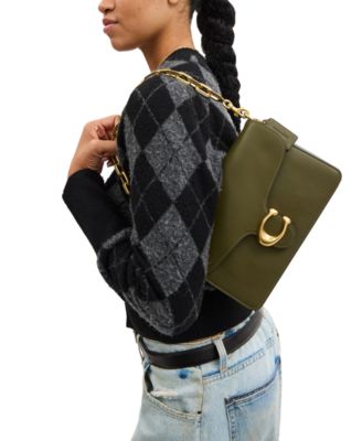 COACH - Chain Tabby Leather Small Shoulder Bag