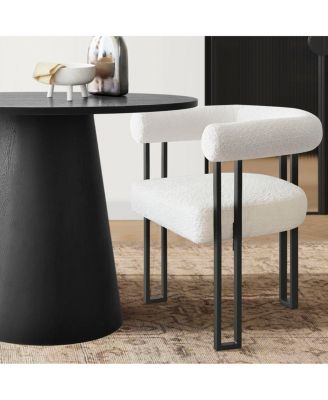 3-Piece Dining Set – 35" Round Table with 2 Armrest Chairs, Compact Space-Saving Furniture for Modern Kitchen Nooks