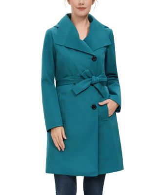 Women's Wing Collar Hooded Trench Coat