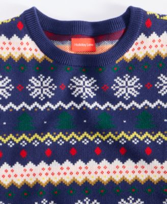 Men's Fair Isle Zip-Neck Sweater, Macy's Exclusive