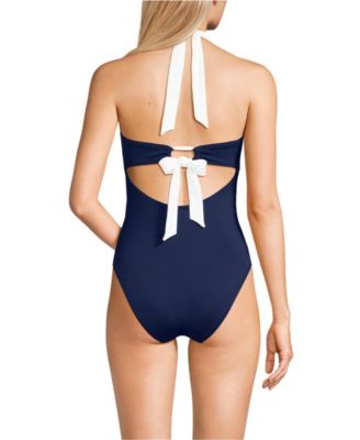Women's Halter Cut Out High Leg One Piece Swimsuit
