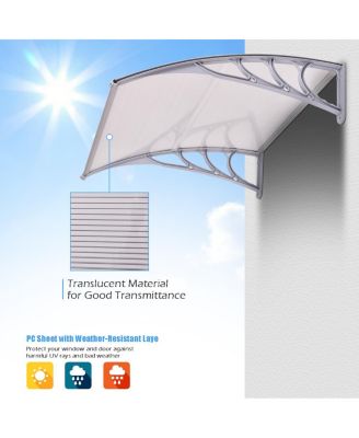 40''x 40'' Window Awning Door Canopy Outdoor Front Door