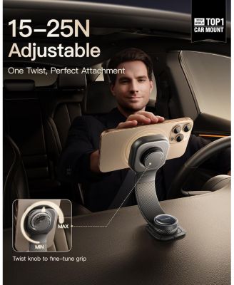 MagSafe Car Mount, Magnetic Dashboard Phone Holder Compatible with MagSafe Smartphones