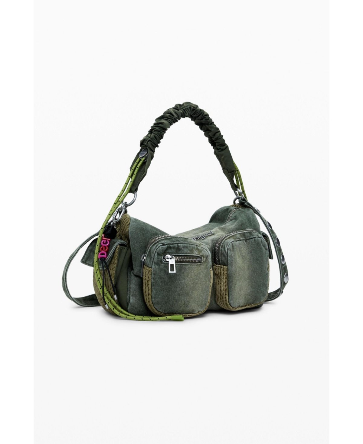 Desigual Women's Medium Multi-pocket Bag In Green