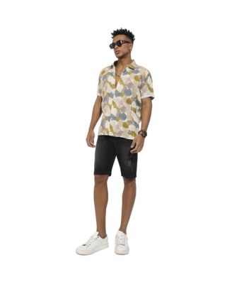 Men's Multicolour Abstract Print Shirt