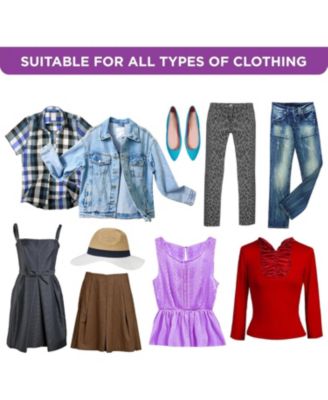 Portable Wardrobe Closet - Premium Metal Hanging Rod with Beige Cover- 65 Lb. Weight Capacity- Super Easy Assembly, No Tools Required