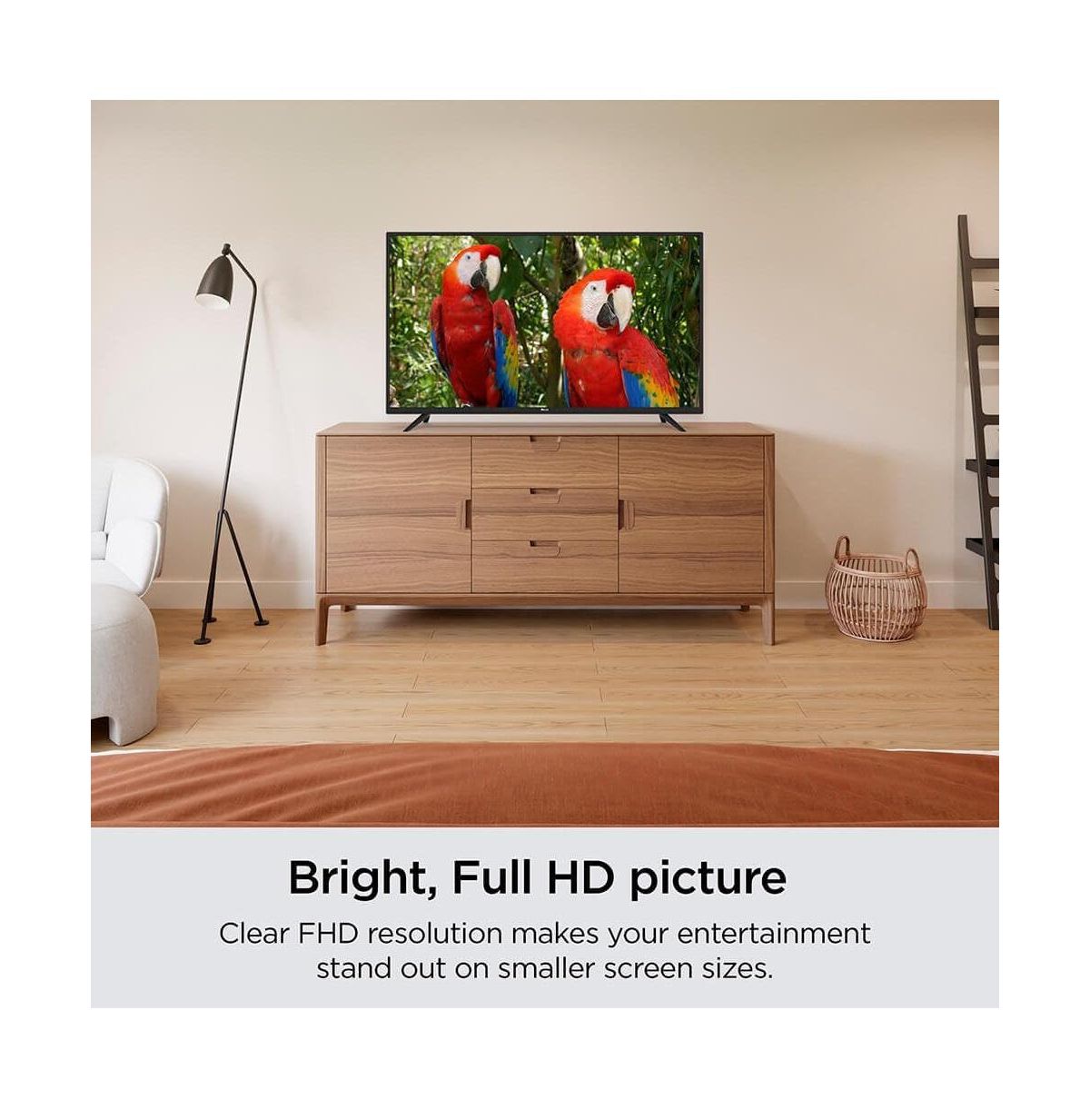 Roku 40" Select Series Full Hd Smart Tv Bundle – 1080p Led Display, Dolby Audio, Compatible with Alexa, Voice Remote, Bluetooth Mode, w/Aux Hdmi Cable