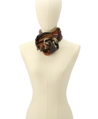 Stacked Handbag Printed Silk Scarf