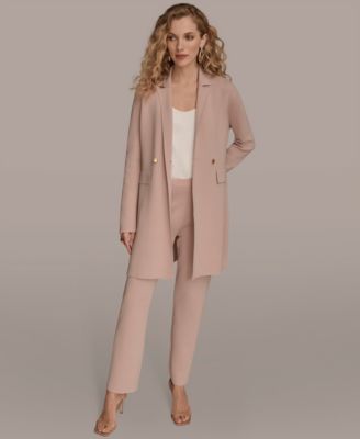 Women's One-Button Long Blazer