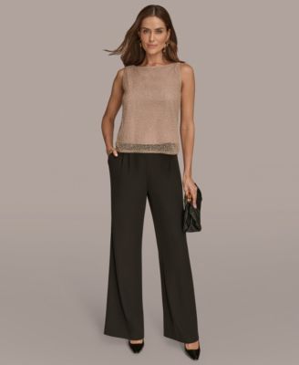 Women's Sleeveless Boat Neck Tank Top