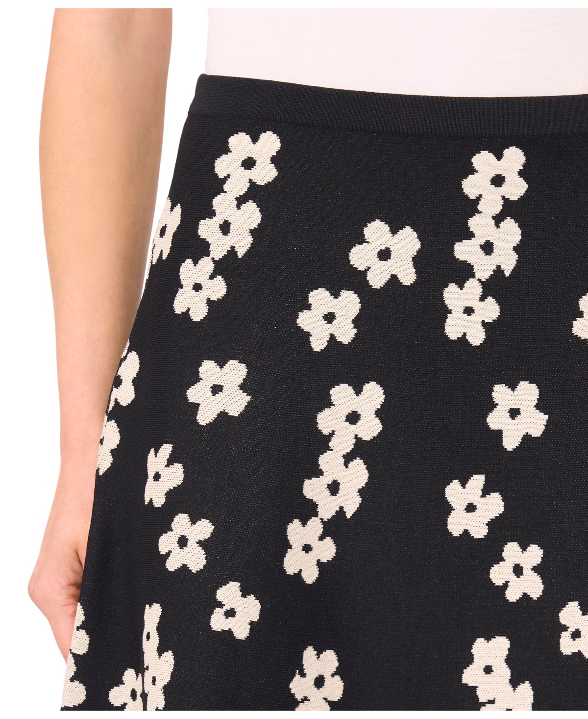 Cece Women's Floral Jacquard A-line Skirt In Multi