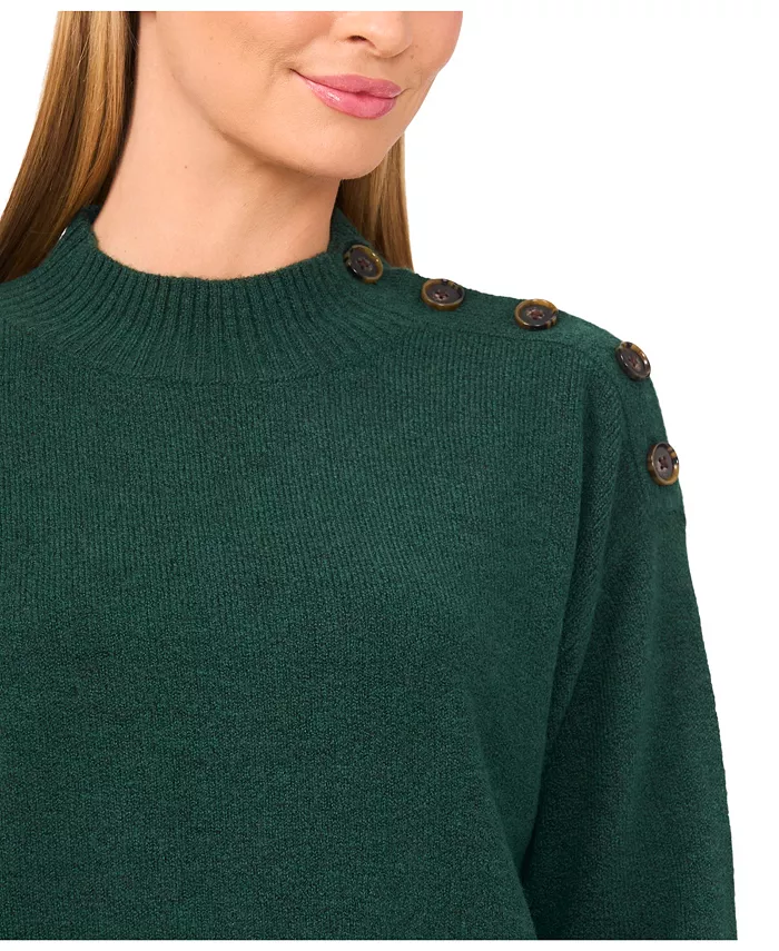 Women's Button Detail Sweater - thumbnail 6