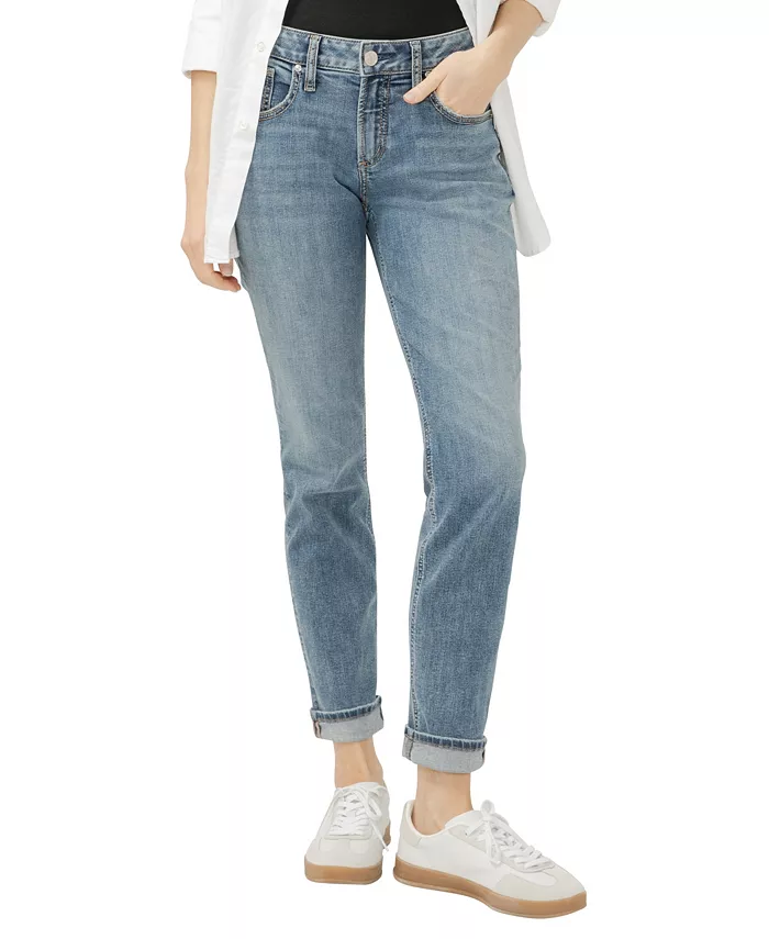 Women's Boyfriend Mid Rise Slim Leg Jeans