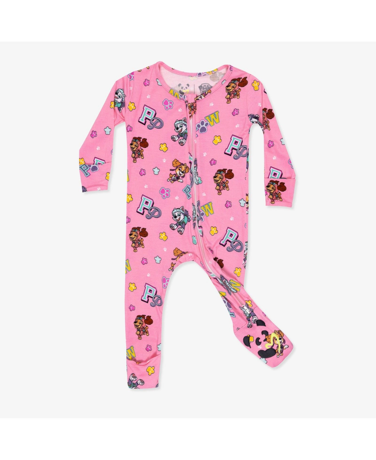 Bellabu Bear Unisex Paw Patrol: Varsity Pink Convertible Footie