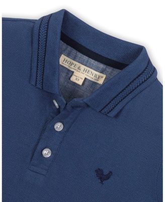 Little and Big Boys' Organic Short Sleeve Knit Pique Polo Shirt