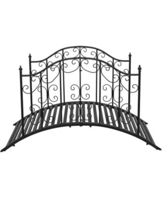 Sturdy Outdoor Rust-Proof Metal Arch Garden Bridge for Durable Landscaping