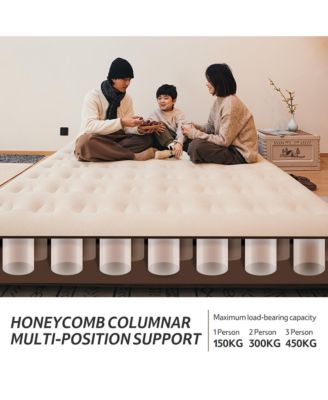 1/2/3 Person Self-Inflating Camping Air Mattresses,3 sizes Thick-Portable Lightweight Unmute-Sleeping Mat with Built-in Inflation Pump