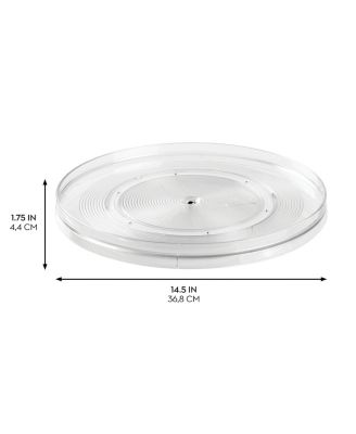 14.5-Inch Round Lazy Susan Organizer - Set of 2 - Clear