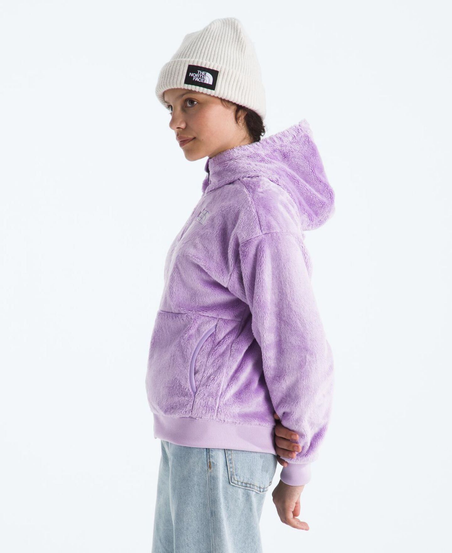 Худи The North Face Osito Full Zip для девочек, цвет: Сиреневый — фото 2