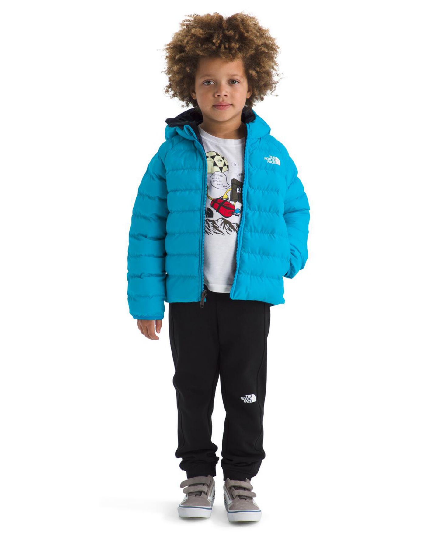 Куртка The North Face Perrito Reversible Hooded Jacket для мальчиков, цвет: Синий — фото 1